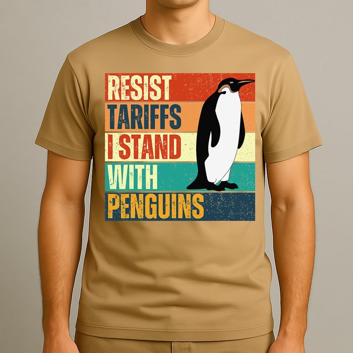 Resist Tariffs I Stand With Penguins T-Shirt