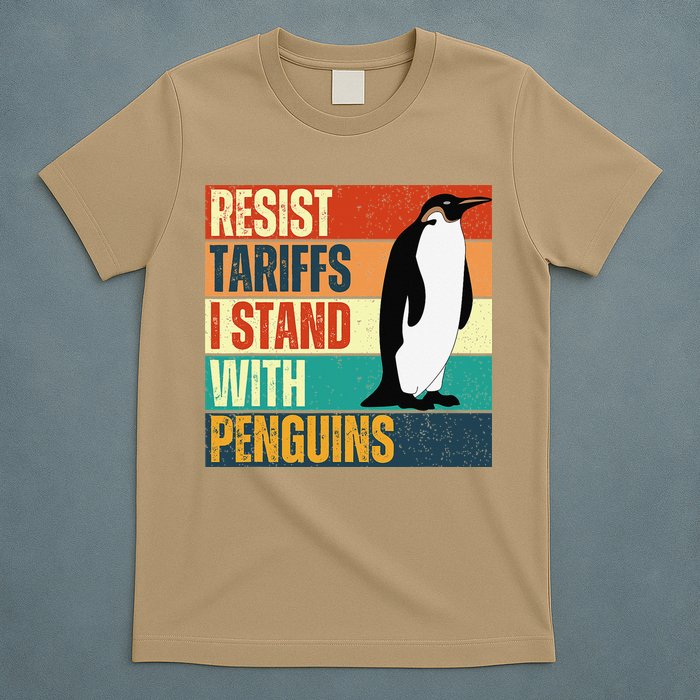 Resist Tariffs I Stand With Penguins T-Shirt
