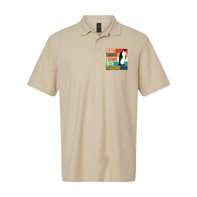 Resist Tariffs I Stand With Penguins Polo