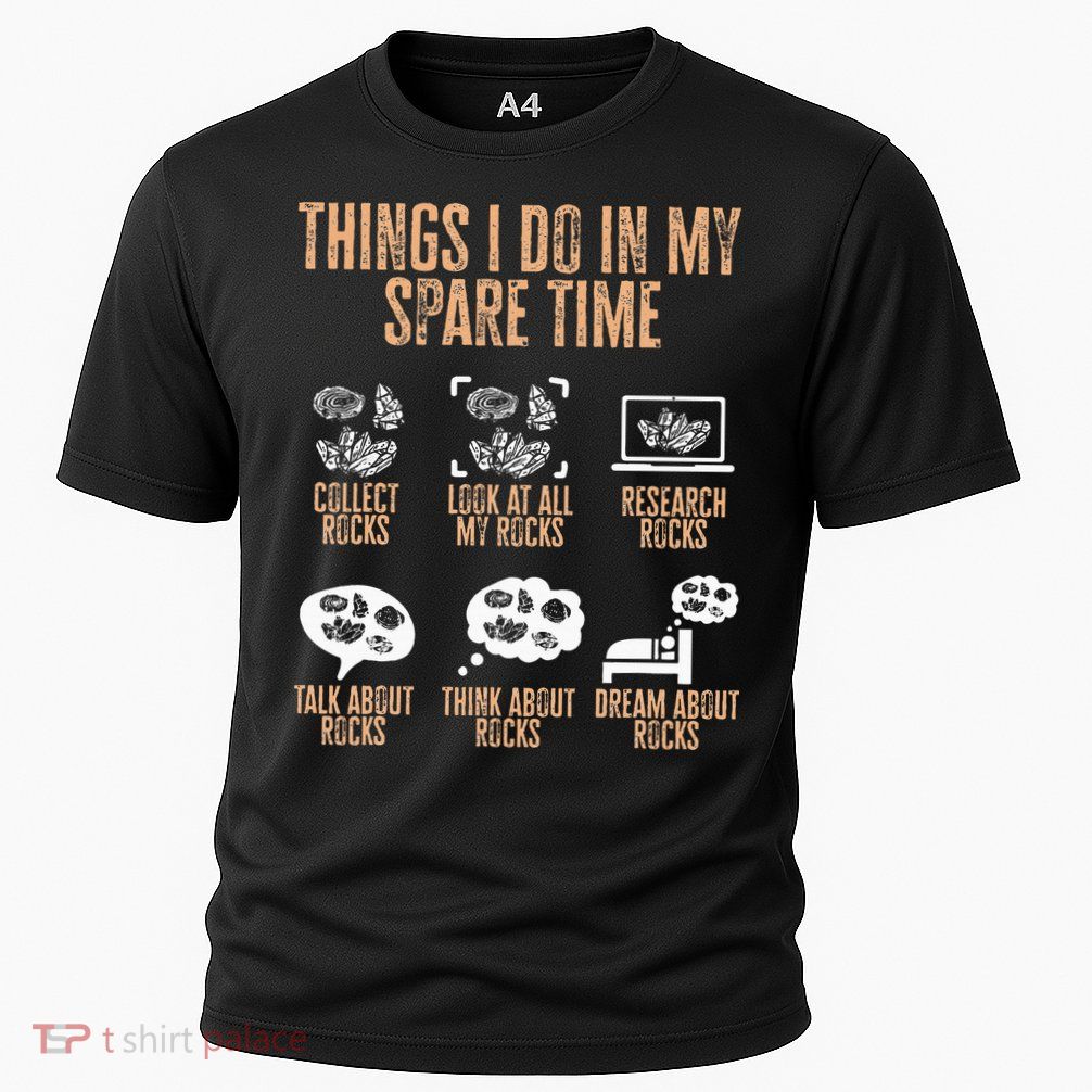 Rockhound Things I Do In My Spare Time Rock Collecting Performance Shirt