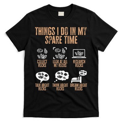 Rockhound Things I Do In My Spare Time Rock Collecting T-Shirt