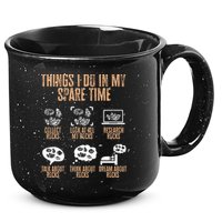 Rockhound Things I Do In My Spare Time Rock Collecting 15oz Campfire Ceramic Mug