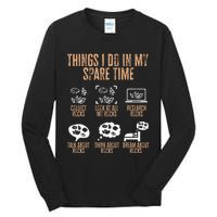 Rockhound Things I Do In My Spare Time Rock Collecting Tall Long Sleeve T-Shirt