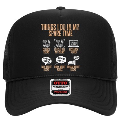 Rockhound Things I Do In My Spare Time Rock Collecting Trucker Hat