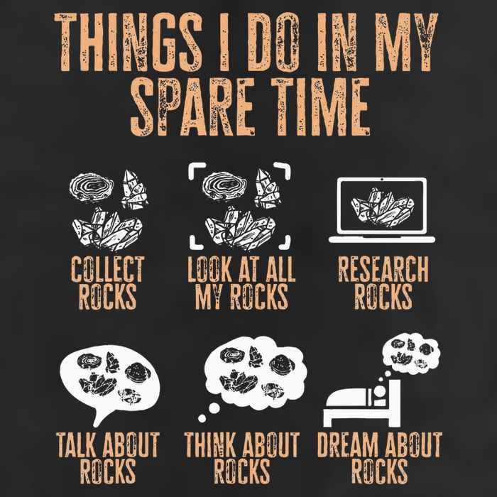 Rockhound Things I Do In My Spare Time Rock Collecting Hat