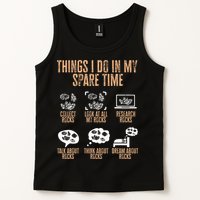 Rockhound Things I Do In My Spare Time Rock Collecting Tank Top