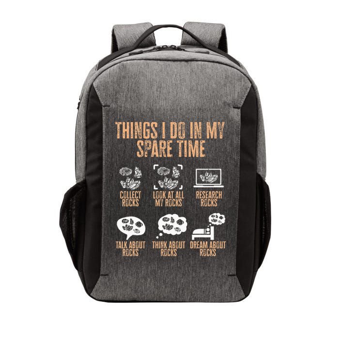 Rockhound Things I Do In My Spare Time Rock Collecting Vector Backpack