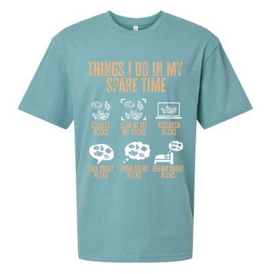 Rockhound Things I Do In My Spare Time Rock Collecting Sueded Cloud Jersey T-Shirt