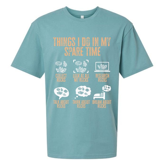 Rockhound Things I Do In My Spare Time Rock Collecting Sueded Cloud Jersey T-Shirt
