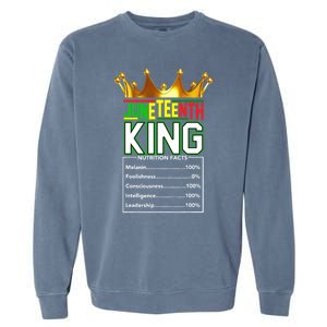 Real Thing Junenth Black History Kings June 19th Gift Garment-Dyed Sweatshirt