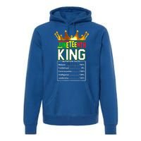 Real Thing Junenth Black History Kings June 19th Gift Premium Hoodie