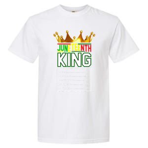 Real Thing Junenth Black History Kings June 19th Gift Garment-Dyed Heavyweight T-Shirt