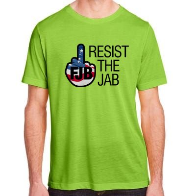 Resist The Jab Flag Logo Apparel Adult ChromaSoft Performance T-Shirt