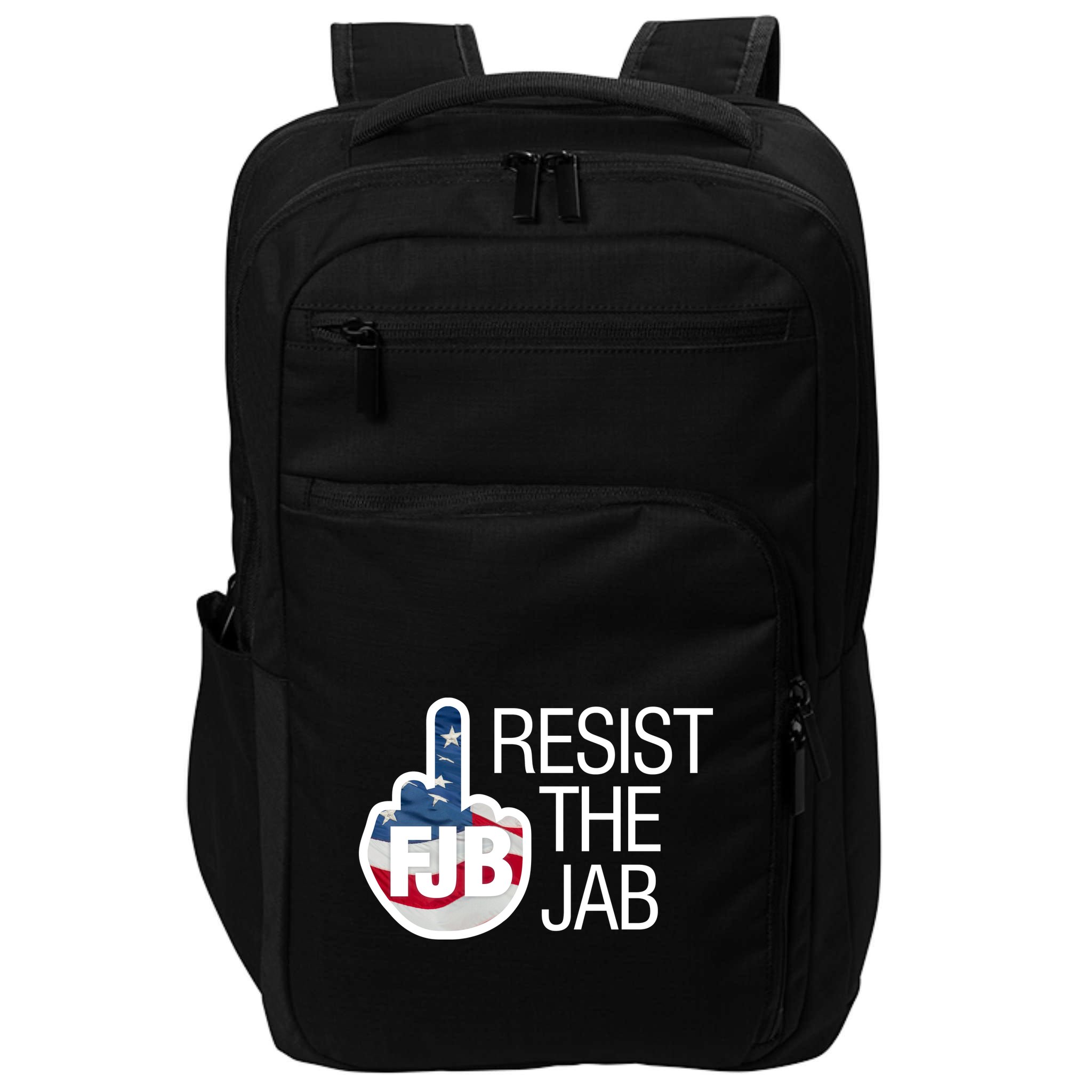 Resist The Jab Flag Logo Apparel Impact Tech Backpack