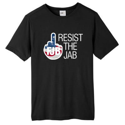 Resist The Jab Flag Logo Apparel Tall Fusion ChromaSoft Performance T-Shirt