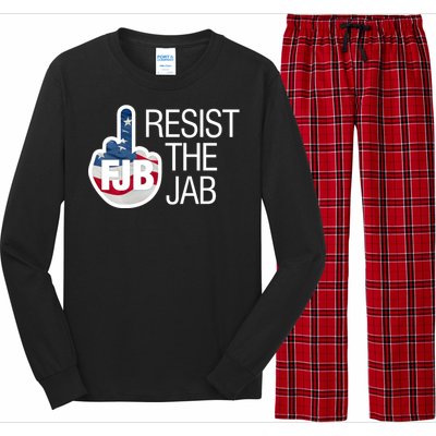 Resist The Jab Flag Logo Apparel Long Sleeve Pajama Set