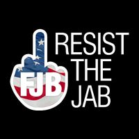 Resist The Jab Flag Logo Apparel Tie-Dye T-Shirt