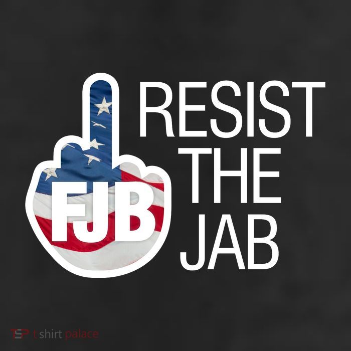 Resist The Jab Flag Logo Apparel Trucker Hat