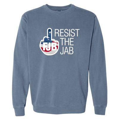 Resist The Jab Flag Logo Apparel Garment-Dyed Sweatshirt