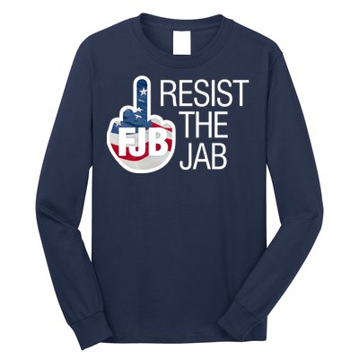 Resist The Jab Flag Logo Apparel Long Sleeve Shirt