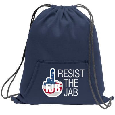 Resist The Jab Flag Logo Apparel Sweatshirt Cinch Pack Bag