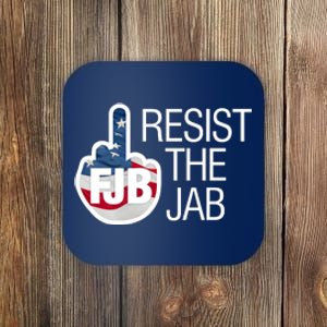 Resist The Jab Flag Logo Apparel Coaster