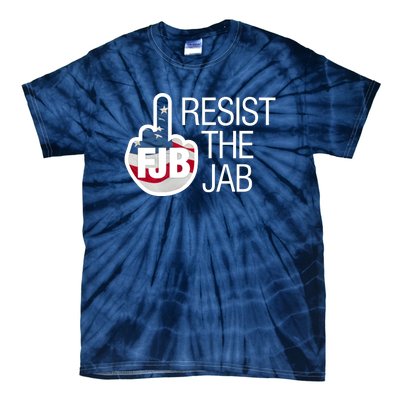 Resist The Jab Flag Logo Apparel Tie-Dye T-Shirt