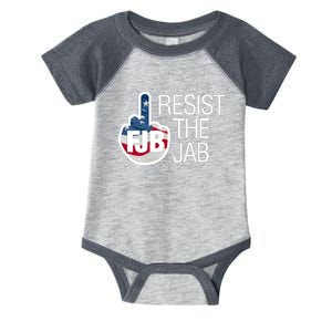 Resist The Jab Flag Logo Apparel Infant Baby Jersey Bodysuit