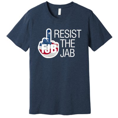 Resist The Jab Flag Logo Apparel Premium T-Shirt