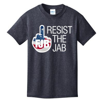 Resist The Jab Flag Logo Apparel Kids T-Shirt