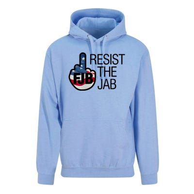 Resist The Jab Flag Logo Apparel Unisex Surf Hoodie