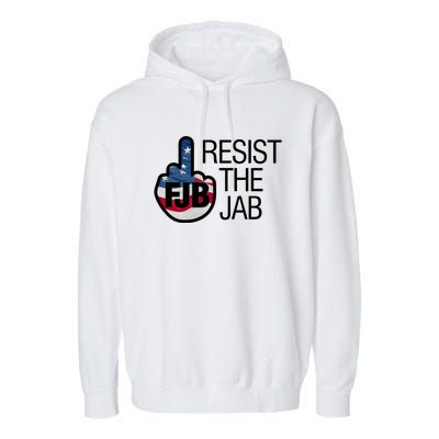 Resist The Jab Flag Logo Apparel Garment-Dyed Fleece Hoodie