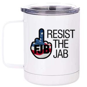 Resist The Jab Flag Logo Apparel 12 oz Stainless Steel Tumbler Cup