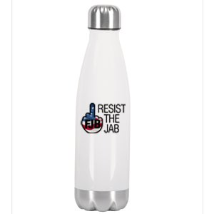 Resist The Jab Flag Logo Apparel Stainless Steel Insulated Water Bottle