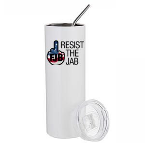 Resist The Jab Flag Logo Apparel Stainless Steel Tumbler