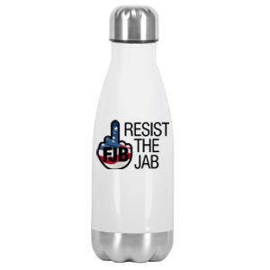 Resist The Jab Flag Logo Apparel Stainless Steel Insulated Water Bottle