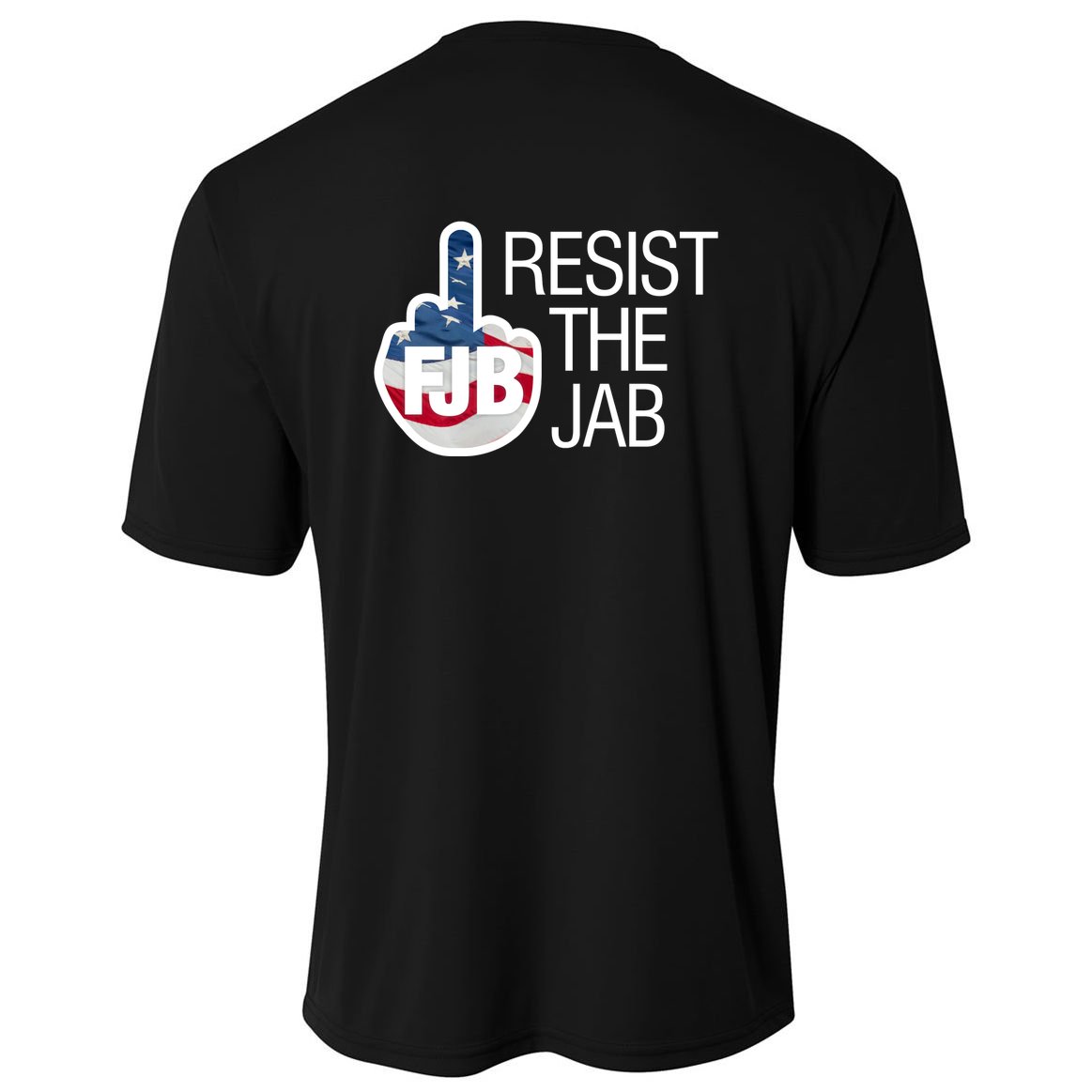 Resist The Jab Flag Logo Kitchenware Cooling Performance Crew T-Shirt