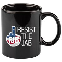 Resist The Jab Flag Logo Kitchenware 11oz C Handle Ceramic Mug