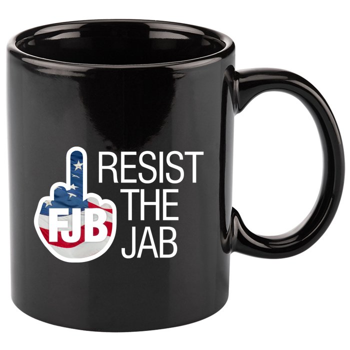 Resist The Jab Flag Logo Kitchenware 11oz C Handle Ceramic Mug