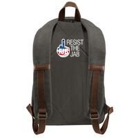 Resist The Jab Flag Logo Kitchenware Cotton Canvas Backpack