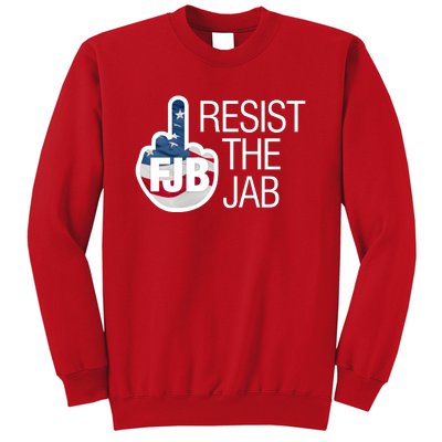 Resist The Jab Flag Logo Kitchenware Sweatshirt