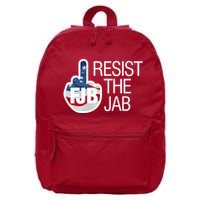 Resist The Jab Flag Logo Kitchenware 16 in Basic Backpack