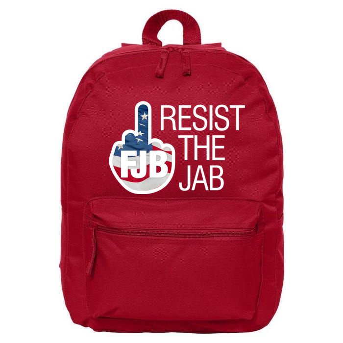Resist The Jab Flag Logo Kitchenware 16 in Basic Backpack