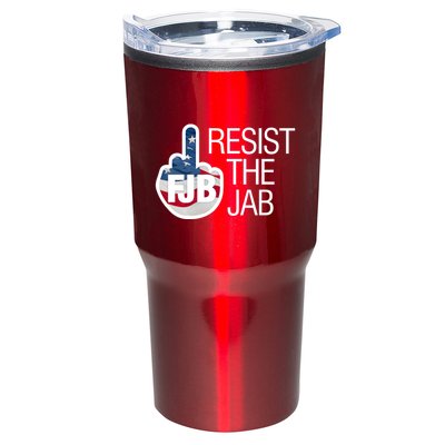 Resist The Jab Flag Logo Kitchenware Tumbler