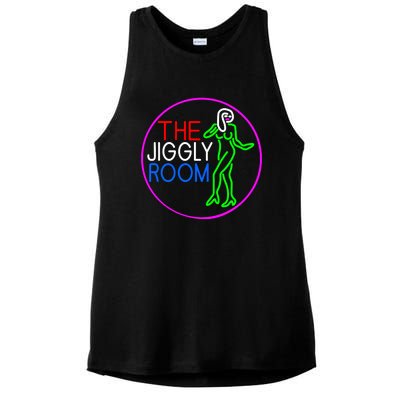 Retro The Jiggly Room Ladies PosiCharge Tri-Blend Wicking Tank