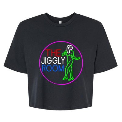 Retro The Jiggly Room Bella+Canvas Jersey Crop Tee