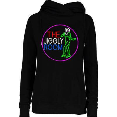 Retro The Jiggly Room Womens Funnel Neck Pullover Hood