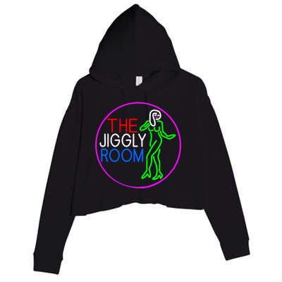 Retro The Jiggly Room Crop Fleece Hoodie