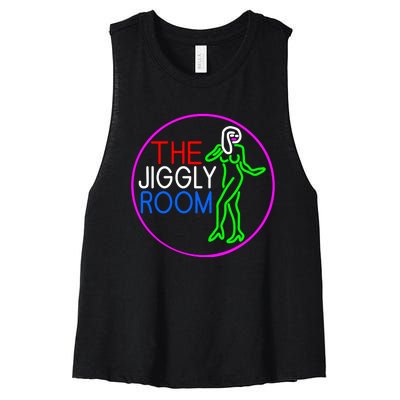 Retro The Jiggly Room Women's Racerback Cropped Tank