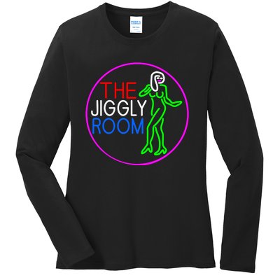 Retro The Jiggly Room Ladies Long Sleeve Shirt